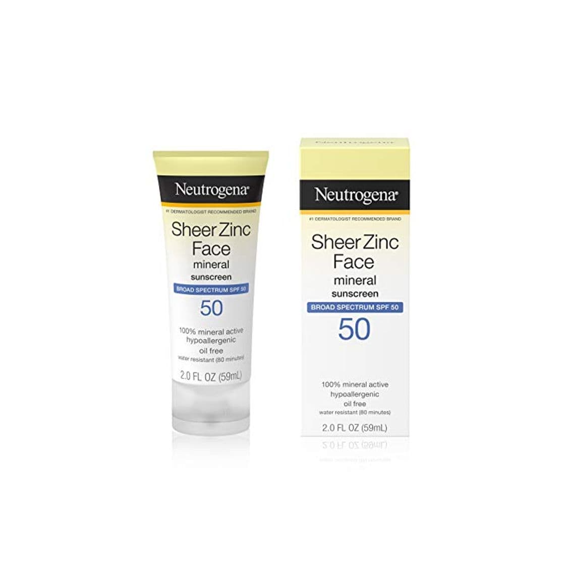 Product Protector solar facial Sheer Zinc de Neutrogena