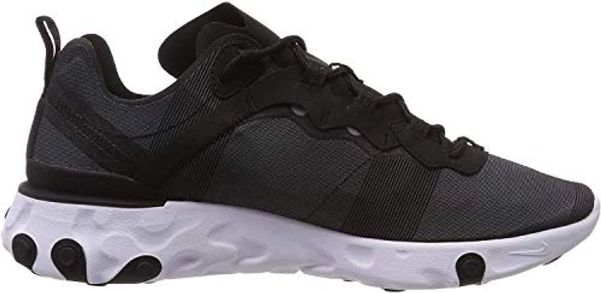 Moda Nike React Element 55, Zapatillas de Running para Hombre, Negro