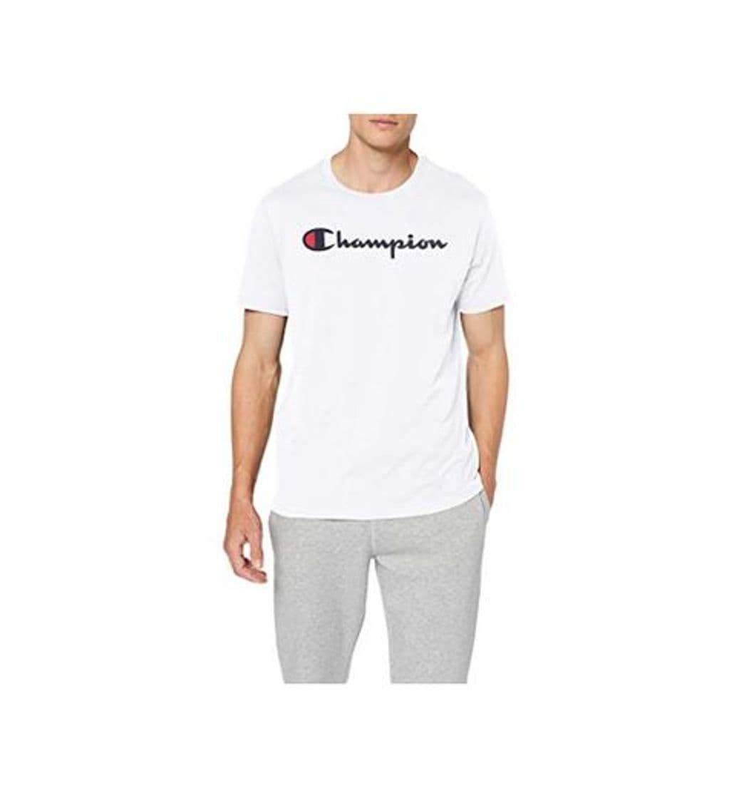 Fashion Champion Men's Classic Logo T-Shirt Camiseta, Blanco