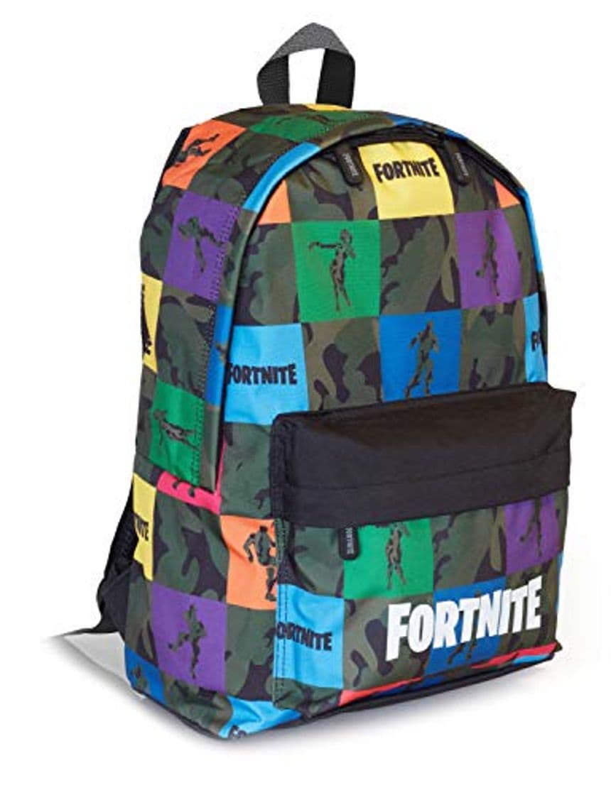 Moda FORTNITE Mochila Tipo Americano con Bolsillo, Unisex Adultos, Multicolor