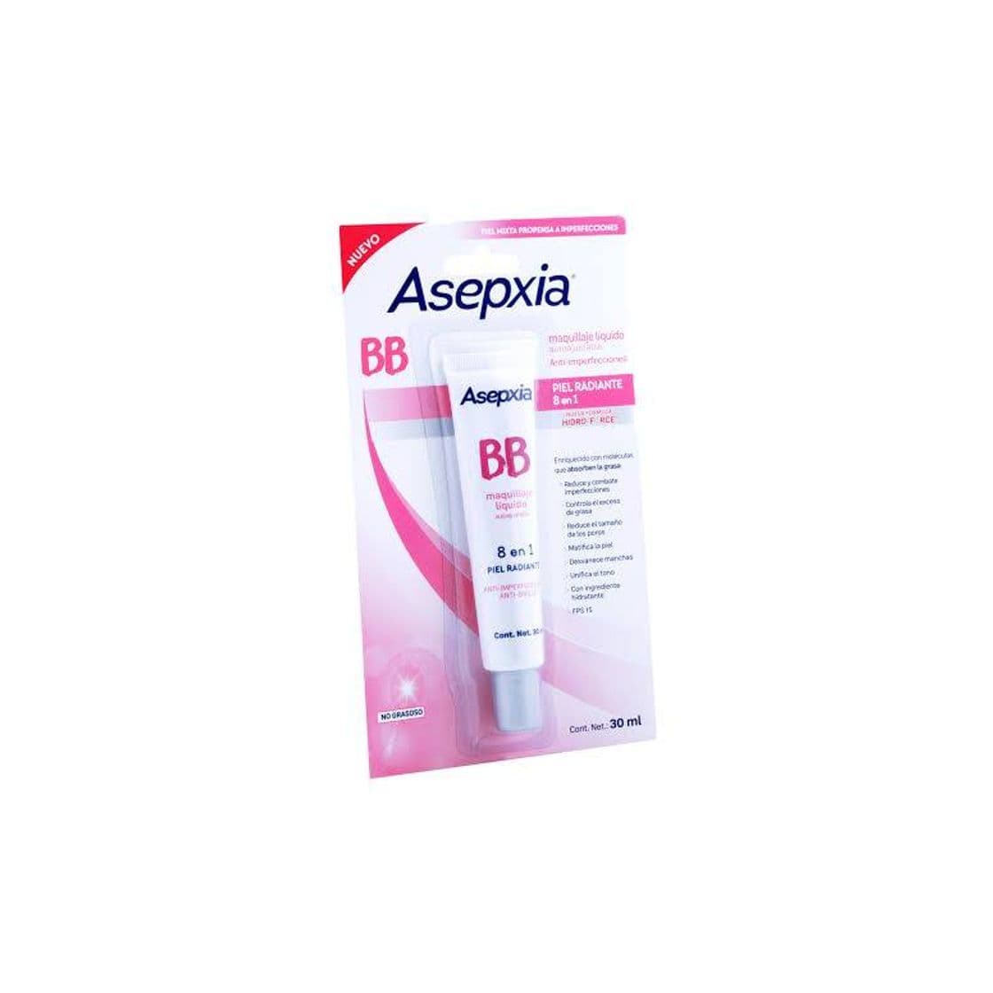 Producto Asepxia BB Maquillaje Líquido Autoajustable

