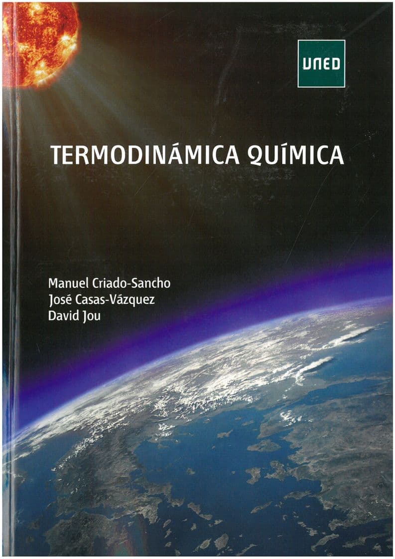 Moda Termodinámica Química
Manuel Criado-Sancho et al.
UNED, 2013