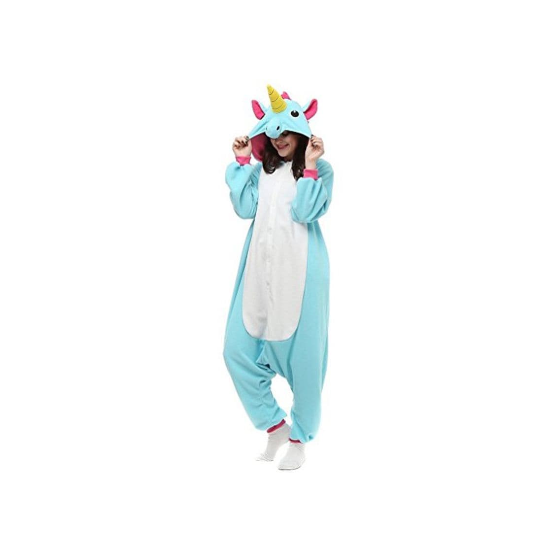 Moda KiKa Monkey Flanela Unicornio Cartoon Animal Novedad Navidad Pijama Cosplay