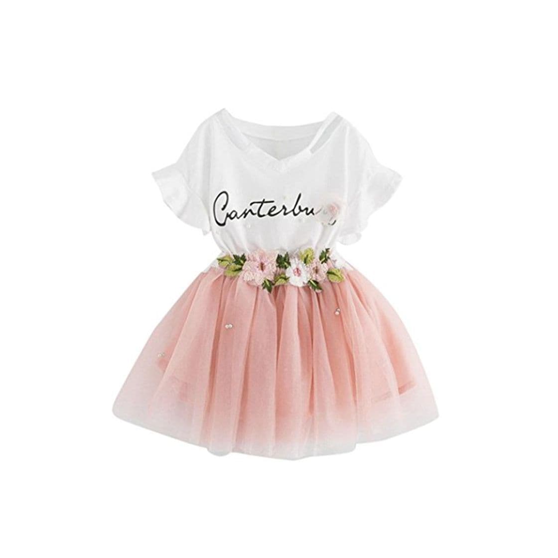 Producto K-youth Vestido de niña Vestido Niña Floral Tutú Princesa Vestidos Vestido para