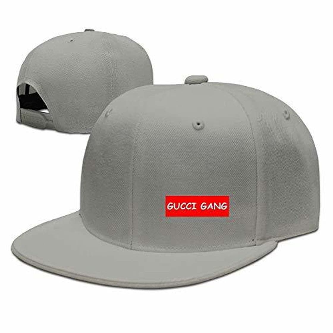 Moda Lil Pump GUCC Gang Logo Unisex Flat Brim Baseball Hats 100% Cotton