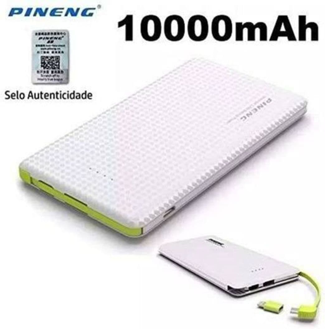 Moda Carregador Original Portátil 10.000 MAh Pineng Power Bank Sl