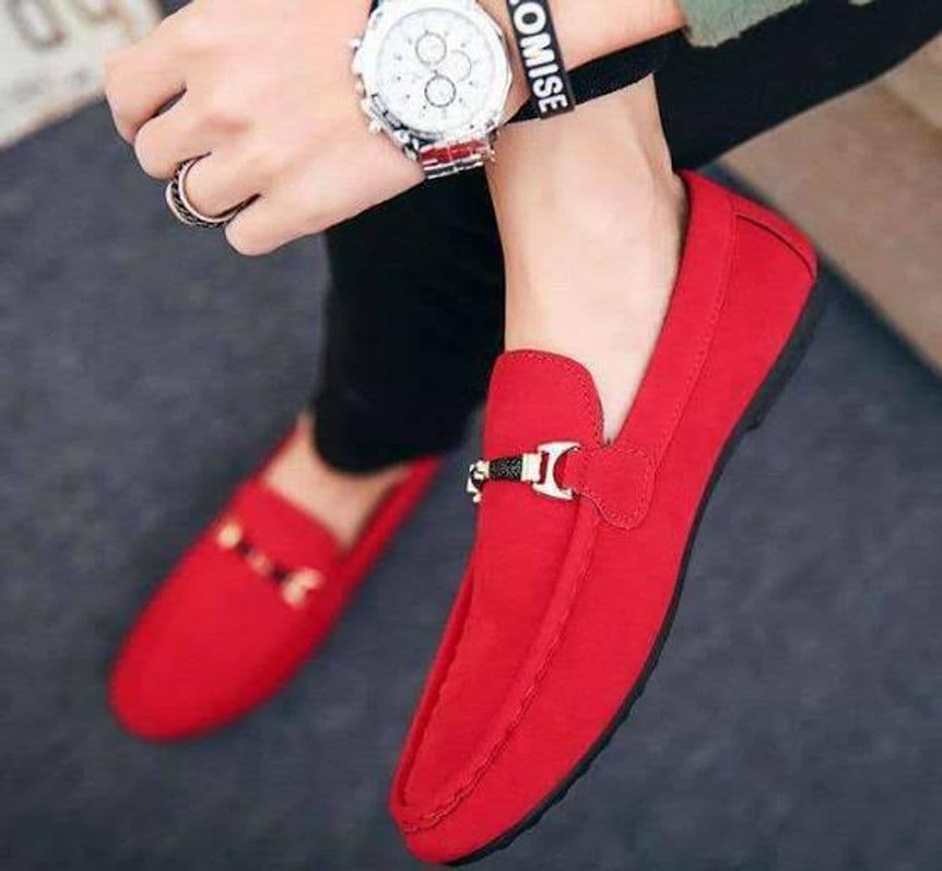 Fashion Mocassim vermelho 