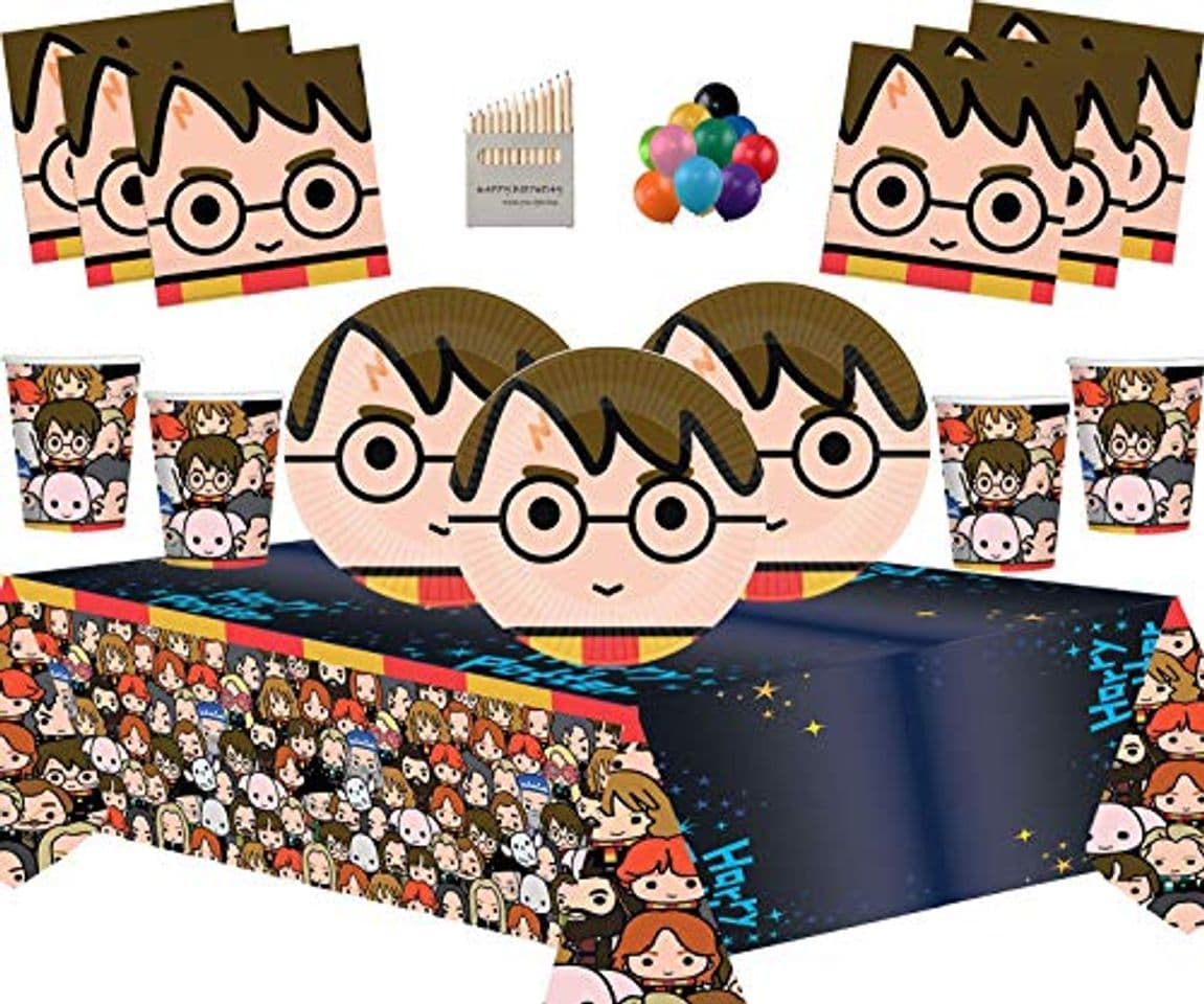 Product Artículos de Fiesta de Harry Potter Platos de Papel Vasos Servilletas Manteles