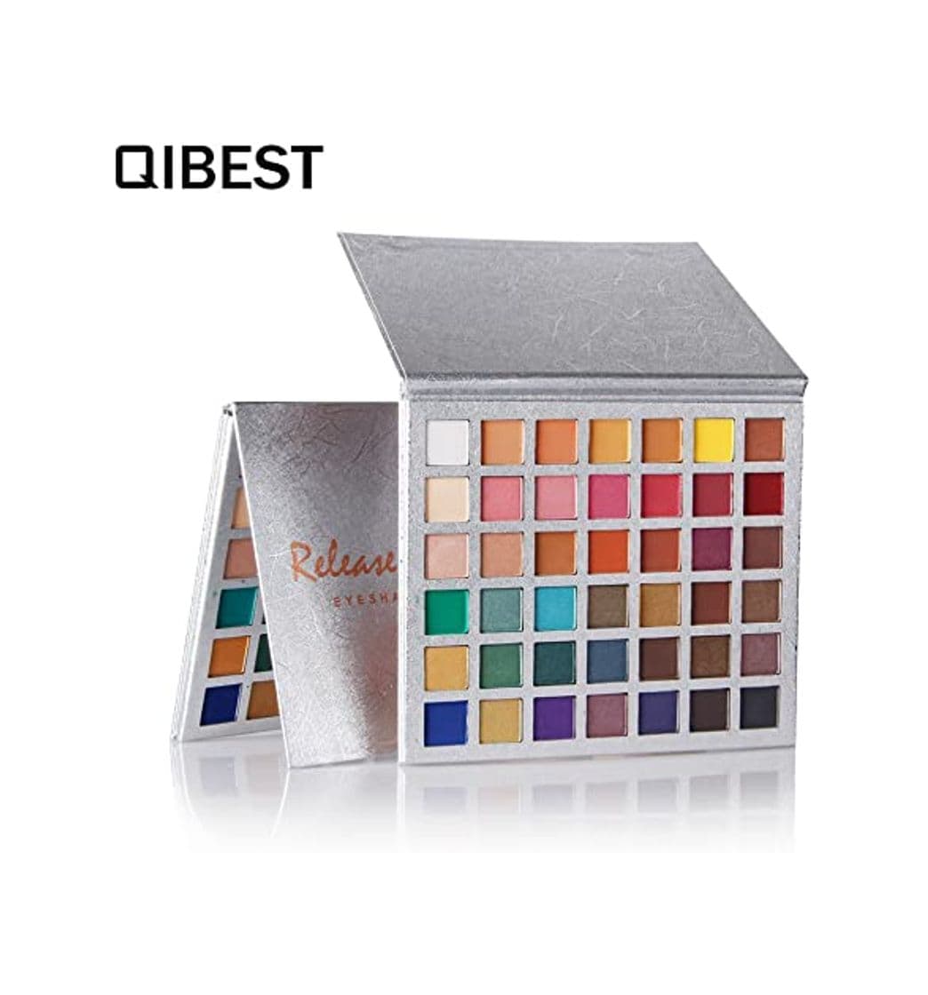 Beauty QIBEST Paleta de sombras de ojos 42 colores sombra de ojos Powder