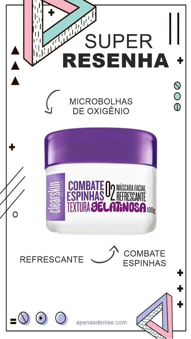 Fashion OI máscara facial refrescante avon