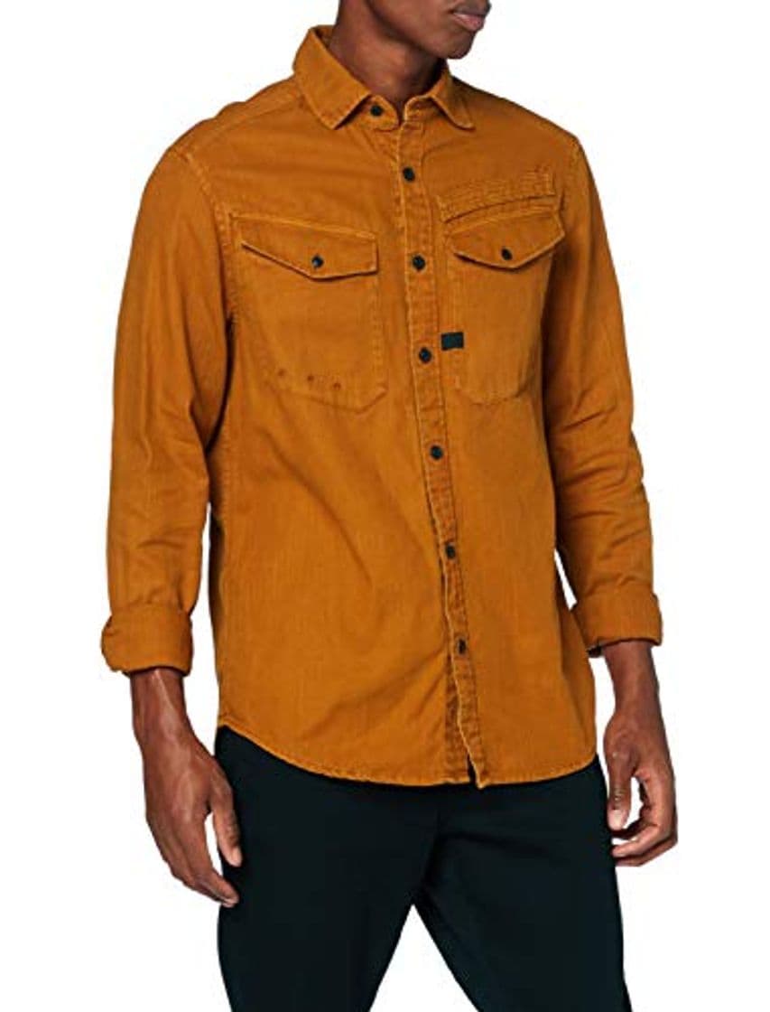 Fashion G-STAR RAW Army Straight Long Sleeve Camisa, Marrón