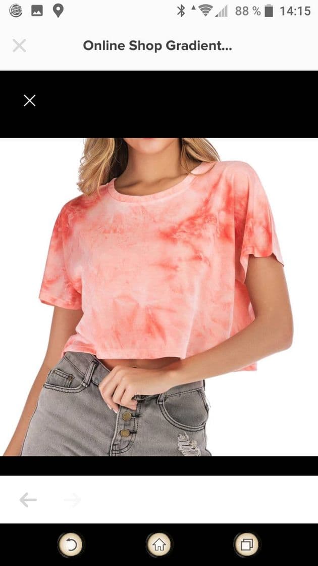 Moda Online Shop Gradient Tie-dye Print T Shirt Women Casual O-Neck ...