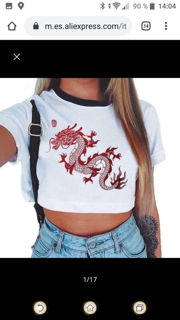 Moda Camiseta de dragones