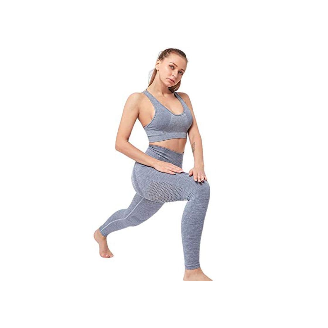 Moda GYUGSD Leggings para Mujer Conjunto De Yoga Sin Costuras Mujer Gimnasio Ropa