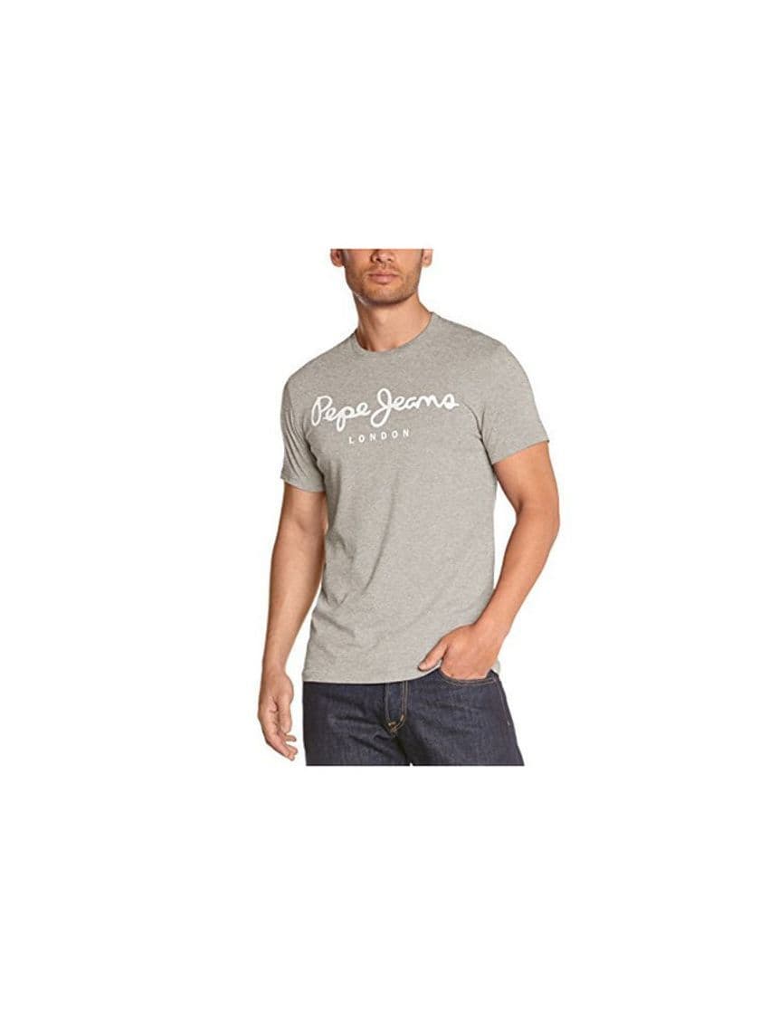 Moda Pepe Jeans Original Stretch, Camiseta para Hombre, Gris