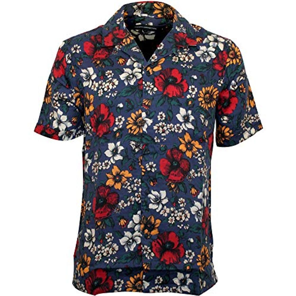 Moda French Connection Floral Estampado Camisa De Manga Corta para Hombre