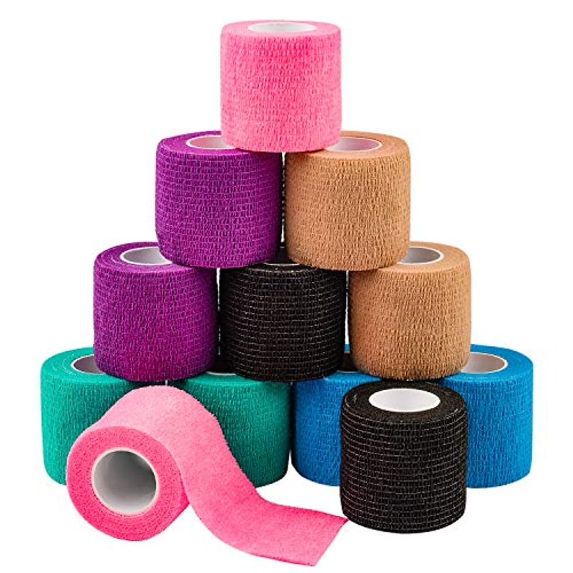 Producto Venda Cohesiva Envoltura Tape Vet, 5 cm x 4,5 m 12 Pack