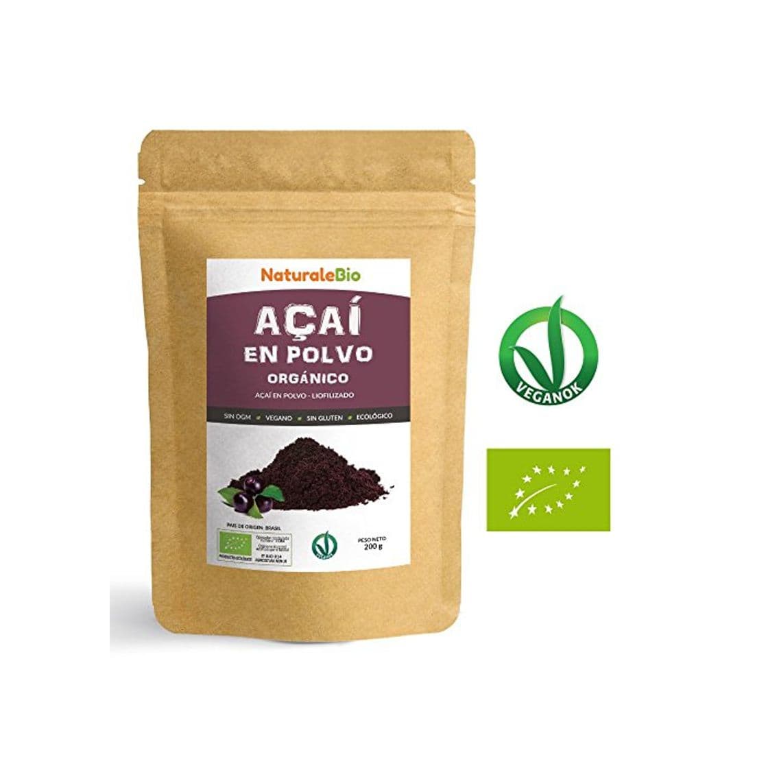 Producto Bayas de Acai Orgánico en Polvo [Freeze - Dried] 200g