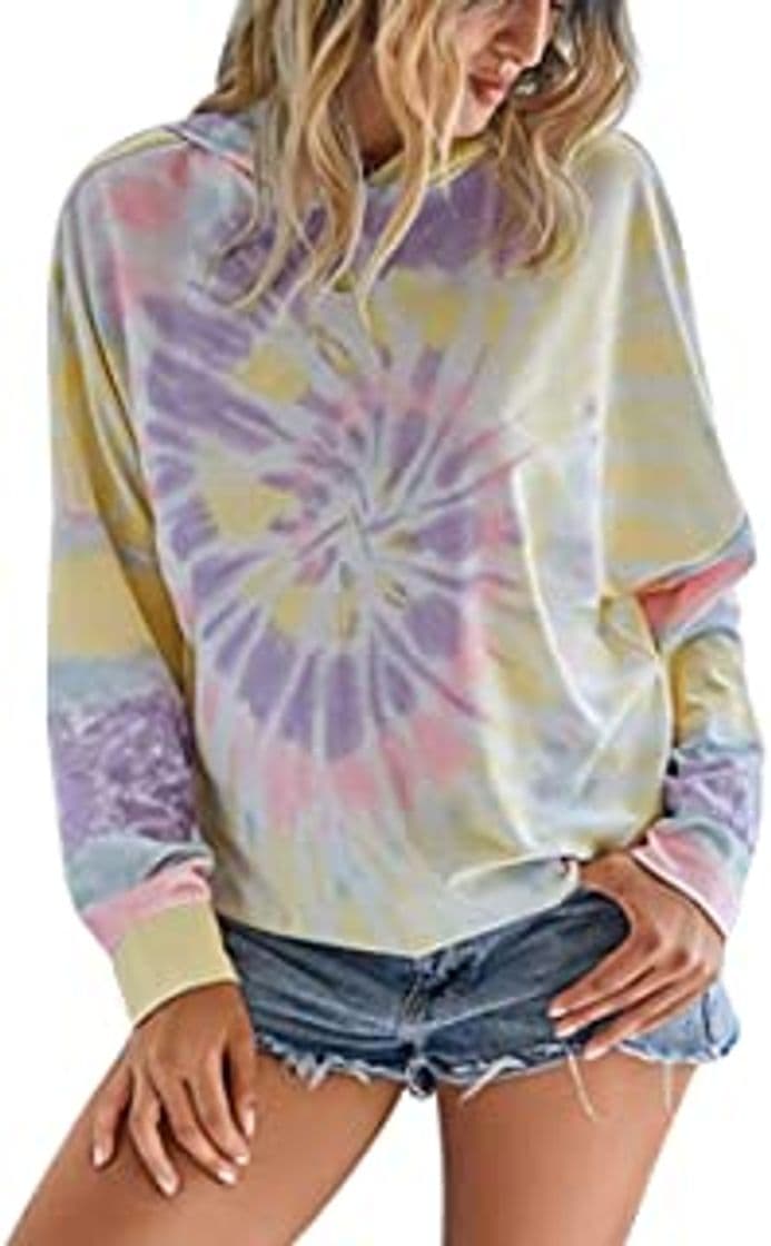 Product Manooby Sudadera Casual de Mujer Jumper Blusa de Cuello Redondo y Manga Larga