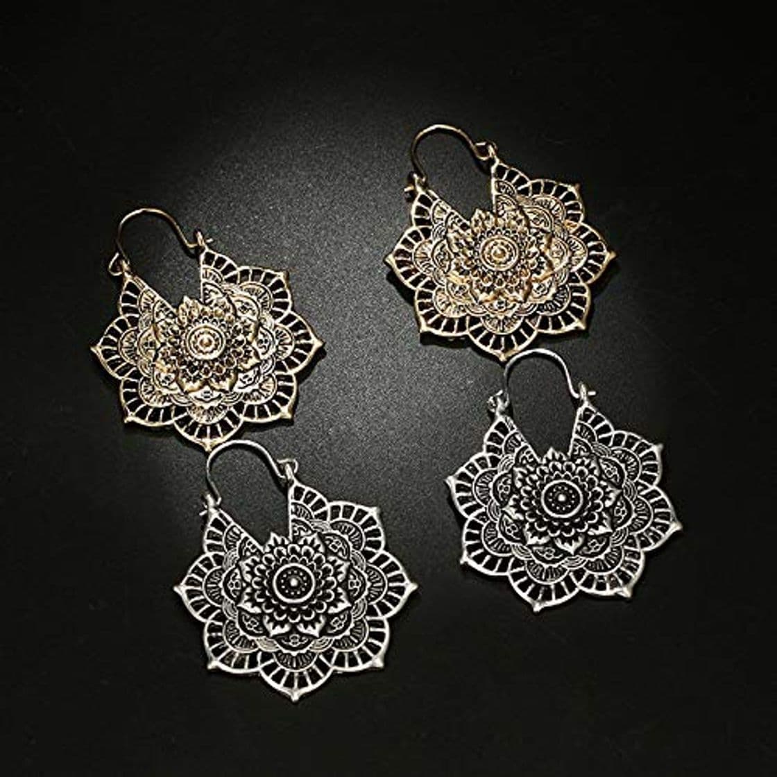 Product Shuda 1 par de Pendientes de Moda Vintage con diseño de Flores