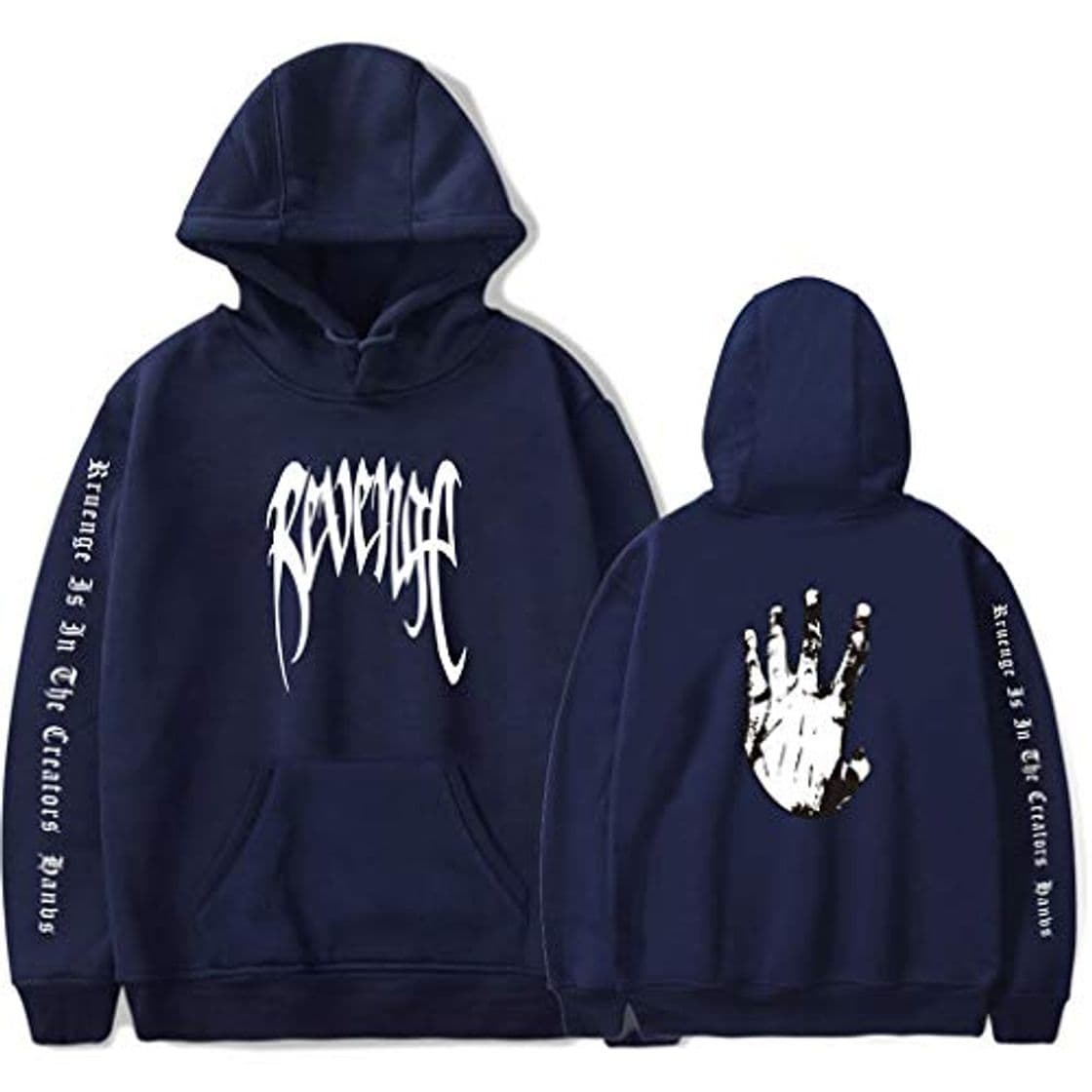 Moda U CAN Xxxtentacion Sudaderas con Capucha Unisex Manga Larga con Capucha Camisa Conmemorativa Negro