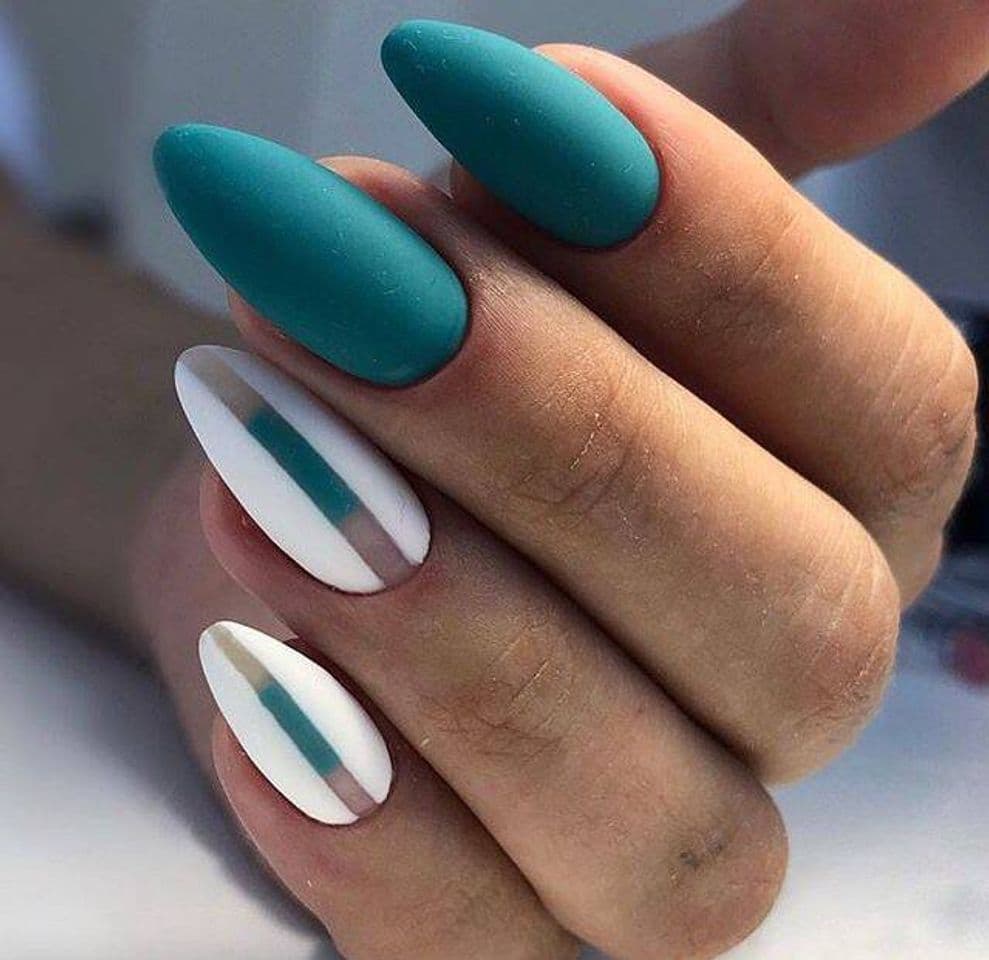 Moda Nails Blue Art Simple