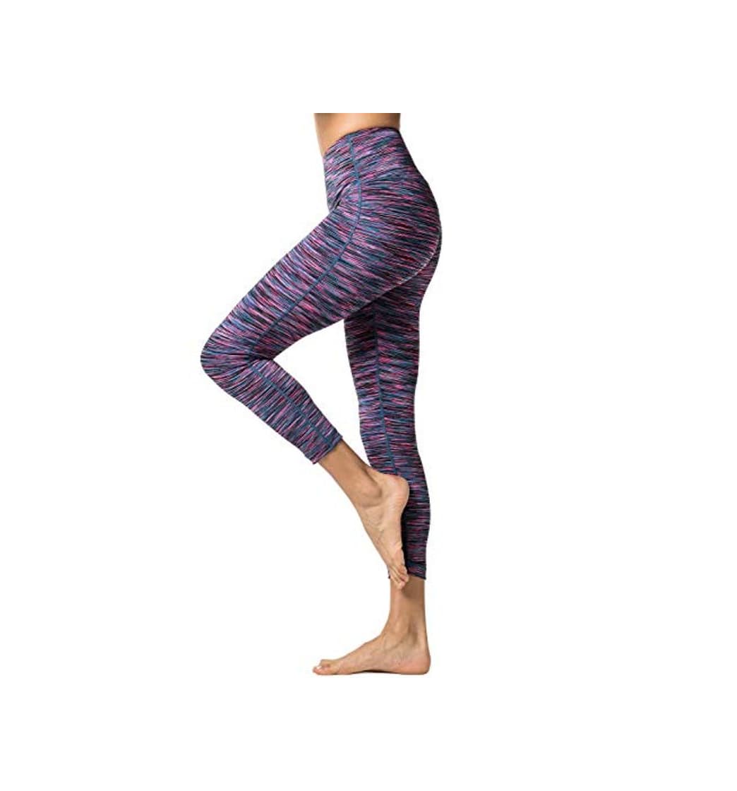 Moda LAPASA Pantalón Deportivo de Mujer Cintura Alta Malla para Running Yoga y