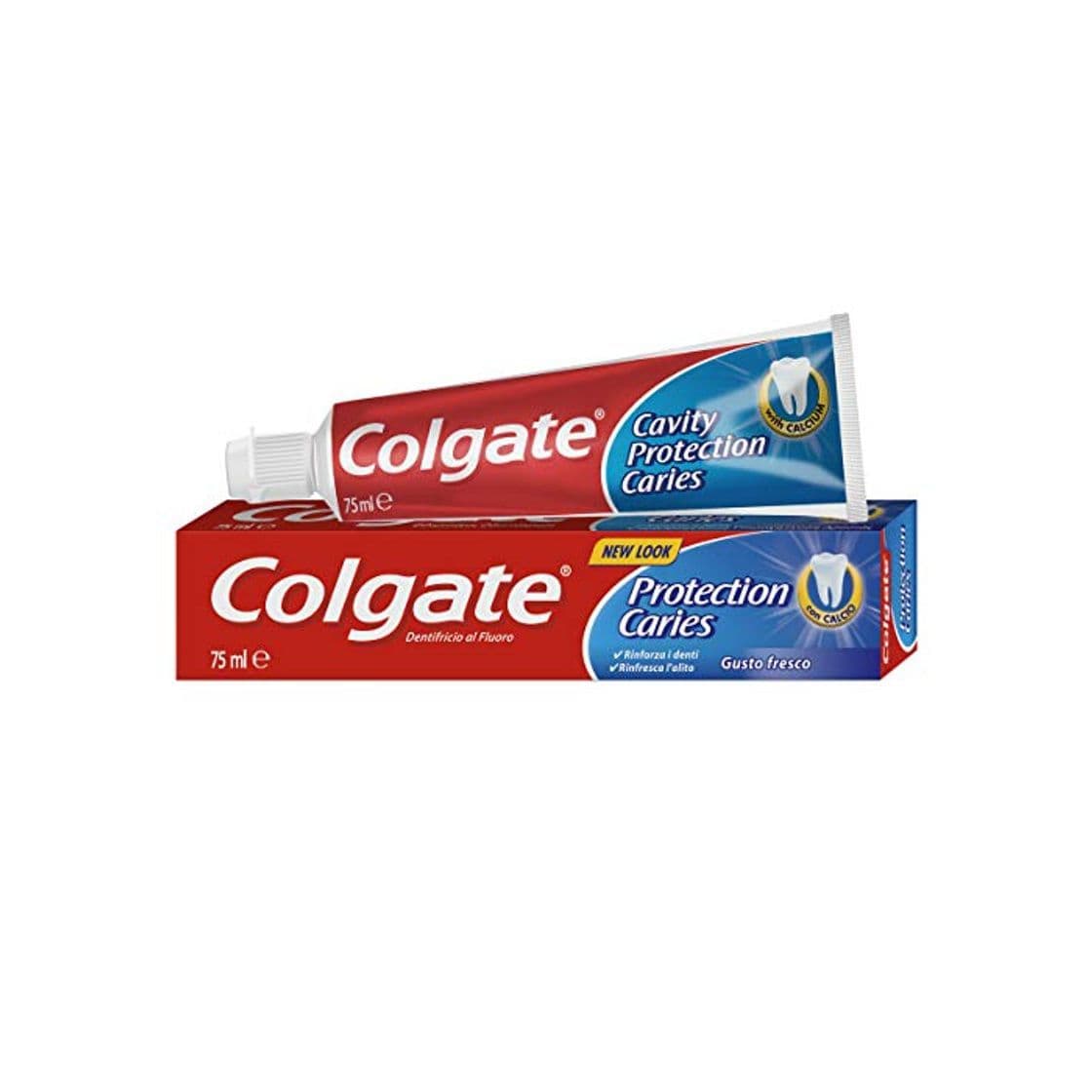 Producto Pasta de dientes Colgate Protección Caries flúor activo y calcio líquido