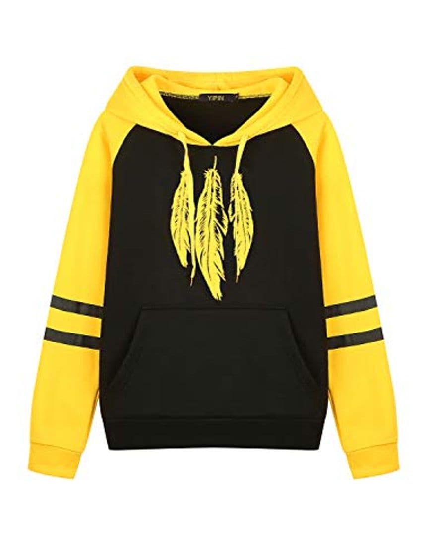 Moda YIPIN Sudaderas Mujer con Capucha Anchas Original Manga Larga Invierno Hoodie con