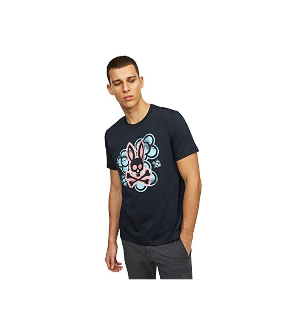 Fashion Playera de manga corta con logotipo de Psycho Bunny para hombre