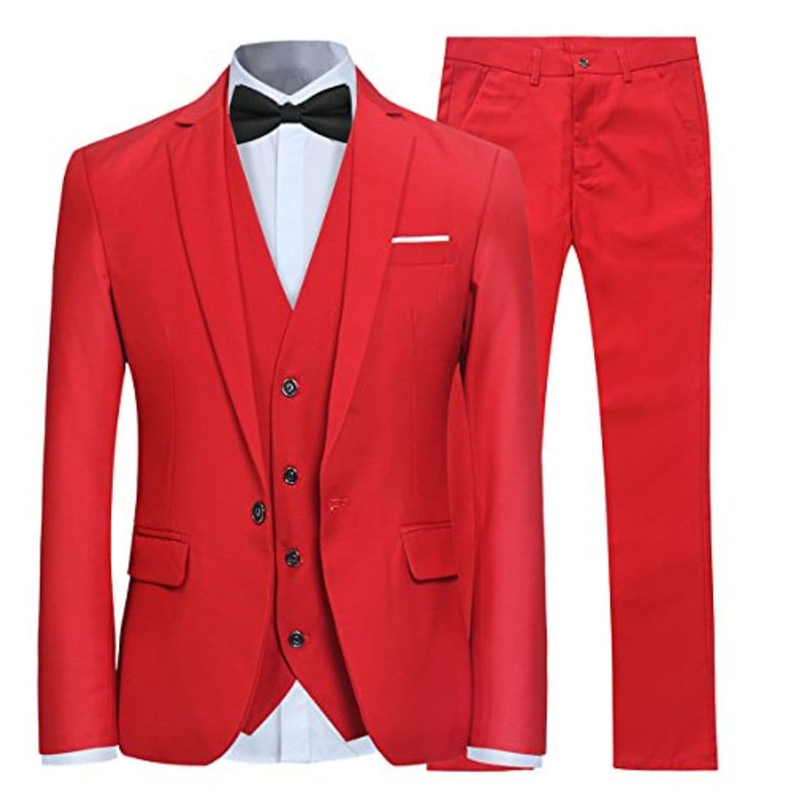 Producto Trajes para Hombre 3 Piezas Slim Fit Boda Esmoquin Formal Un botón