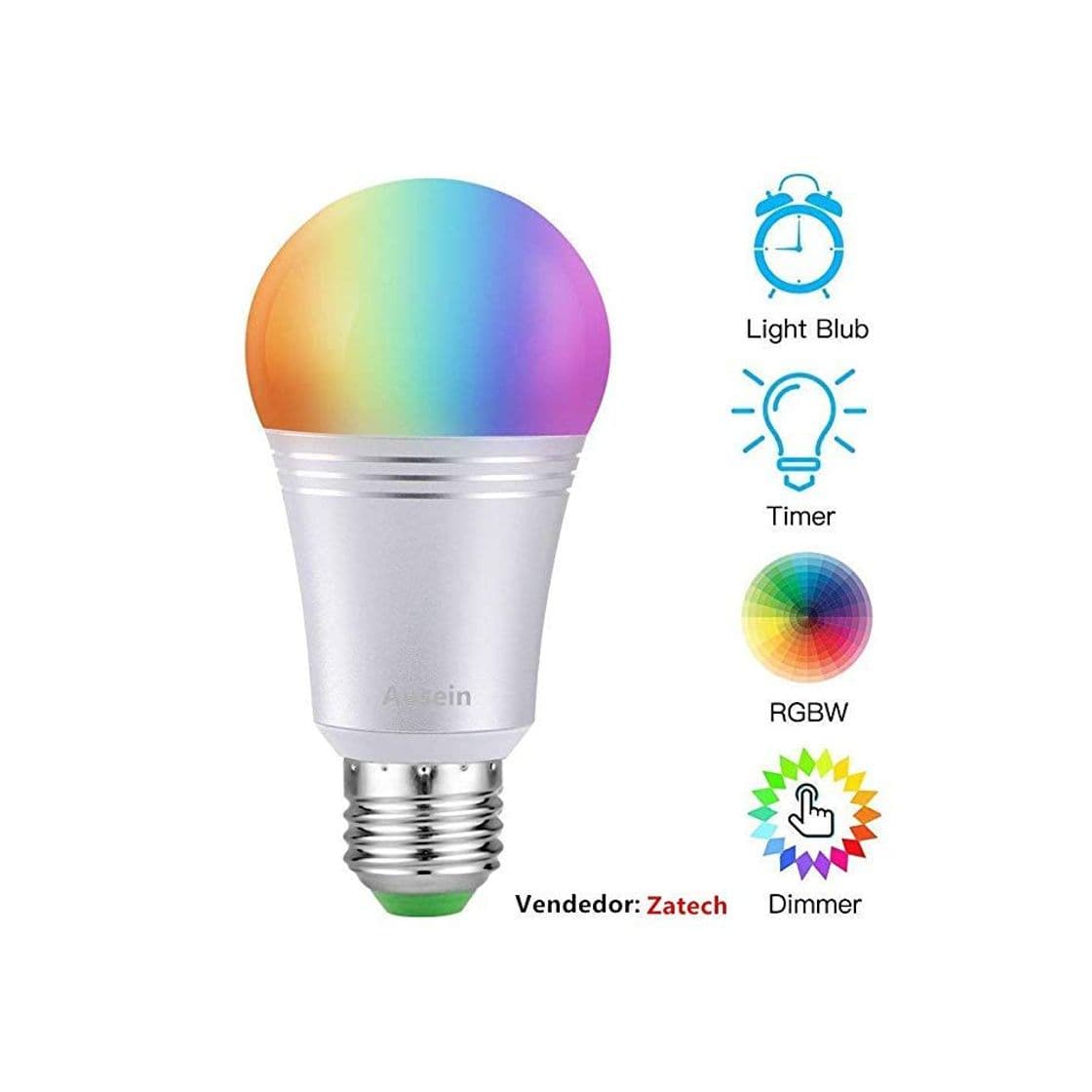 Producto  Ausein Bombilla Led Inteligente 6000k 7w E26 A19