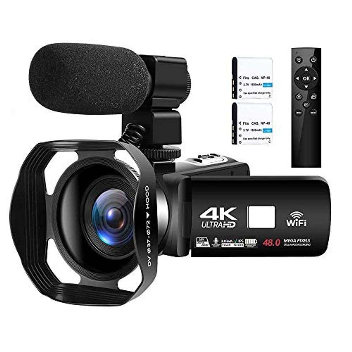 Producto Videocámara 4K Cámara de Video Digital Ultra HD 48MP WiFi Videocamara para