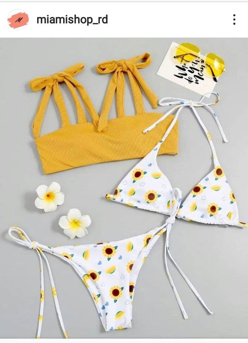 Fashion Bikini amarillo hermoso como las flores del 🌞...Bomba!🔥