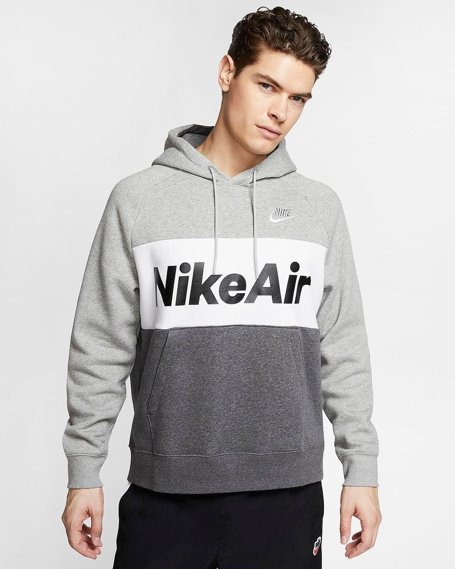 Moda Sudadera con capucha sin cierre de tejido Fleece para hombre Nike ...