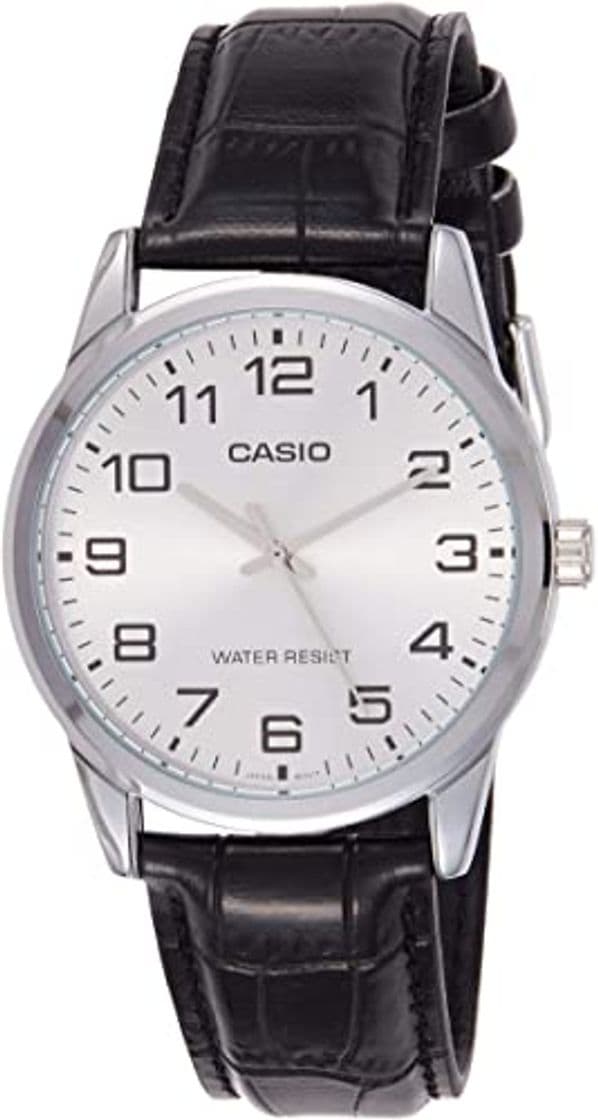 Fashion Casio Men's MTPV001L-7B Black Leather Quartz Watch 