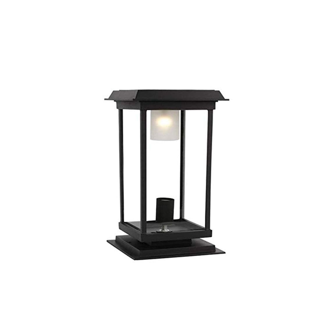 Producto Candelabro，velas candelabro Acceso de la puerta del jardín impermeable al aire libre de la calle Pilar de la lámpara Jardín Terraza paisaje de iluminación de luz solar Dispositivo paisaje Puerta Pilar