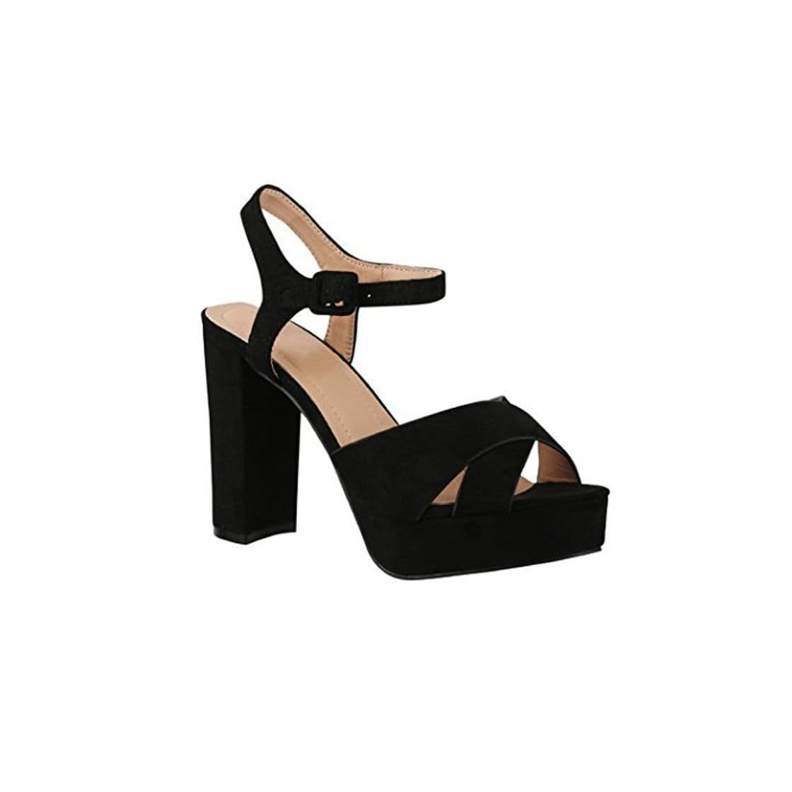 Product Elara Zapato de Tacón con Plataforma para Mujer Punta Abierta High Heels