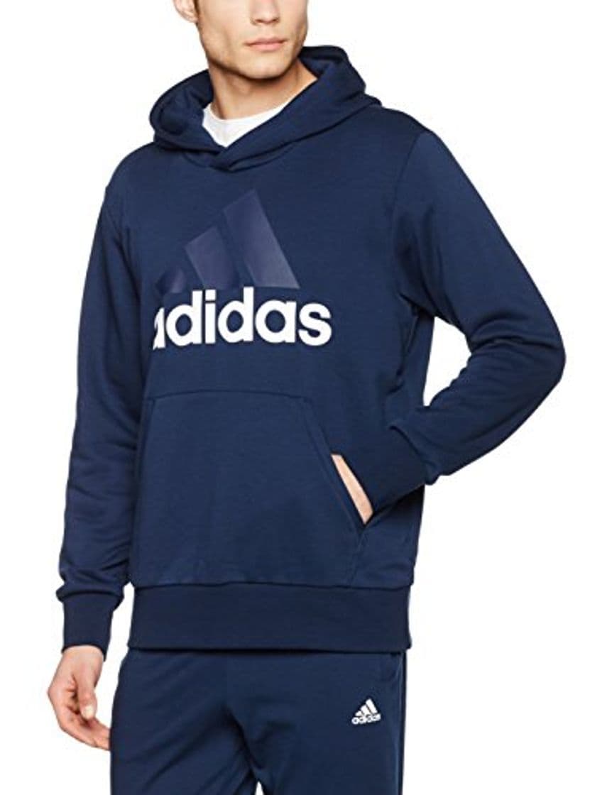 Fitness adidas ESS LIN P/O FT Sudadera con capucha, Hombre, Azul