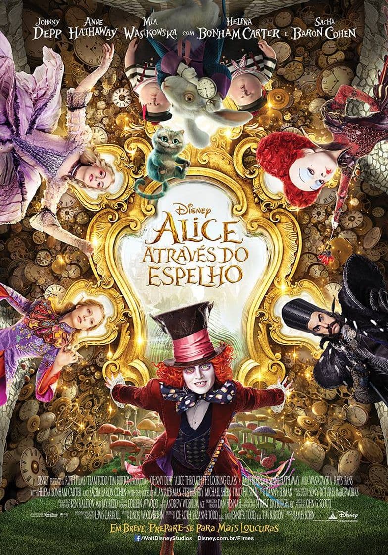 Película FILME: Alice através do espelho.