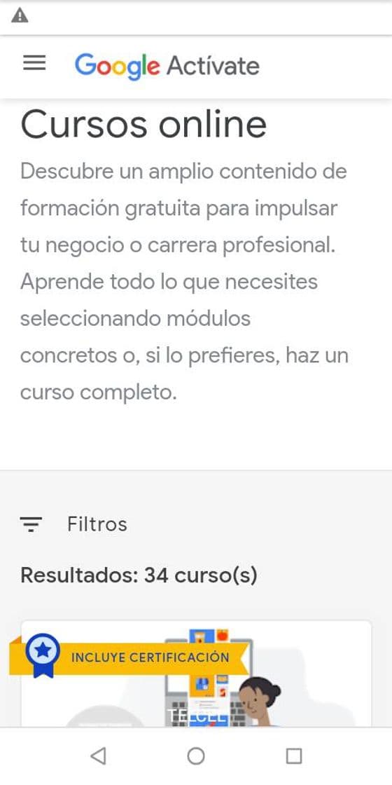 Fashion Listado de cursos - Google Actívate