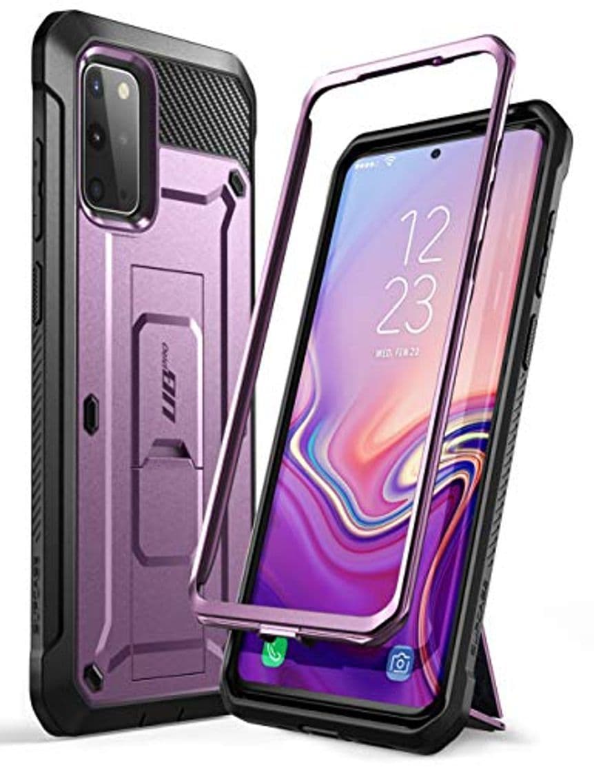 Product SupCase Funda Galaxy s20 Plus [Unicorn Beetle Pro Serie] Antigolpes Case con Soporte Pesado y Clip de Cinturon sin Protector de Pantalla Incorporado Morado