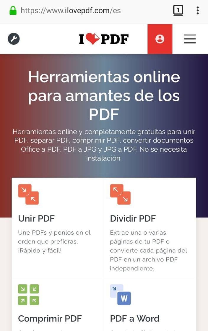 Moda iLovePDF | Herramientas PDF online gratis