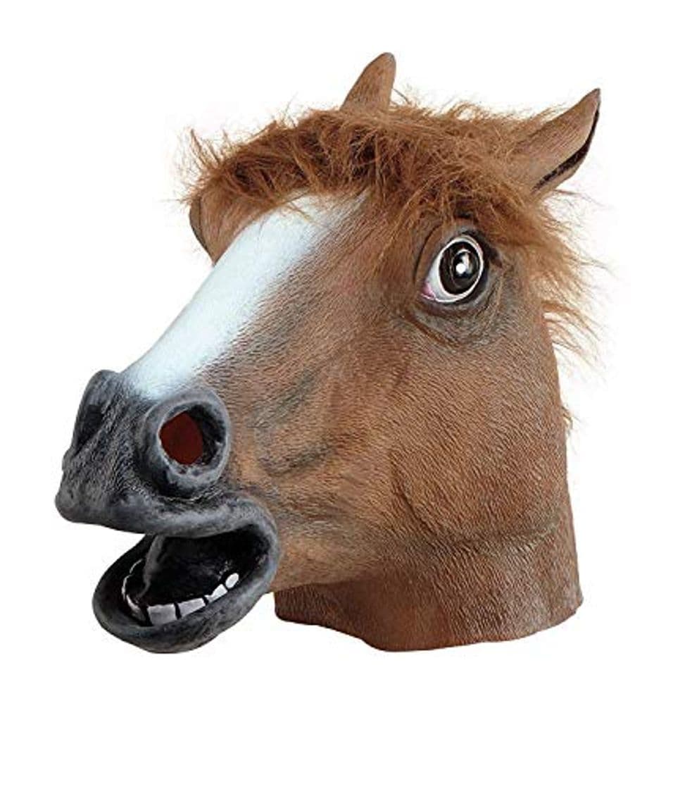 Product Lypumso Máscara Cabeza de Caballo de Látex de Gaucho Halloween Traje Máscara