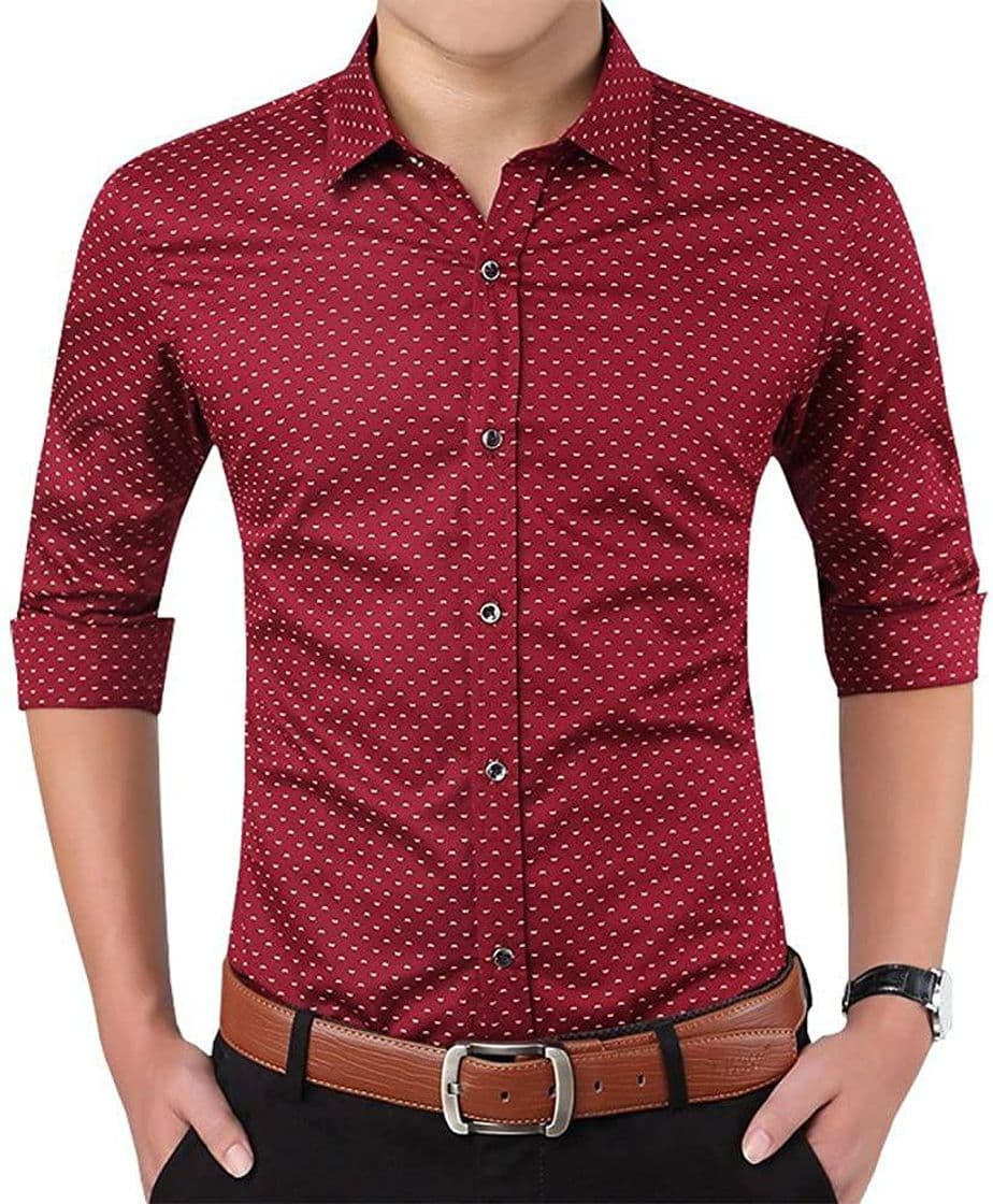 Moda Camisa Manga Larga Slim Fit