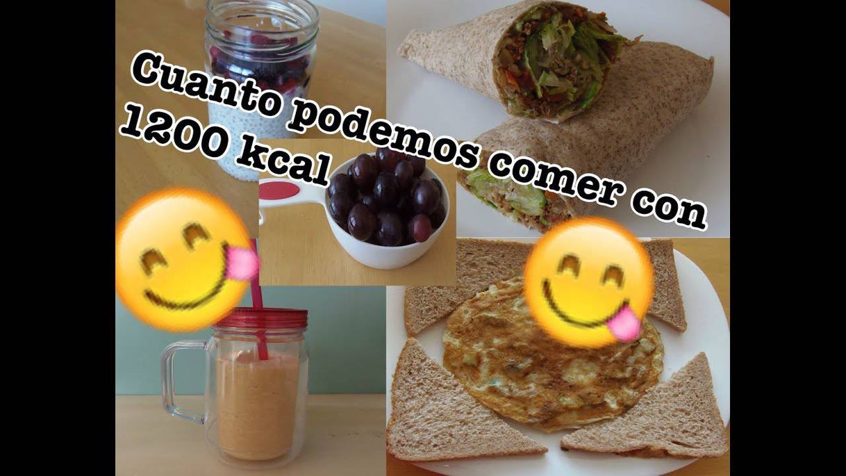 Moda Ideas de comida con 1200kcal para todo el día - YouTube