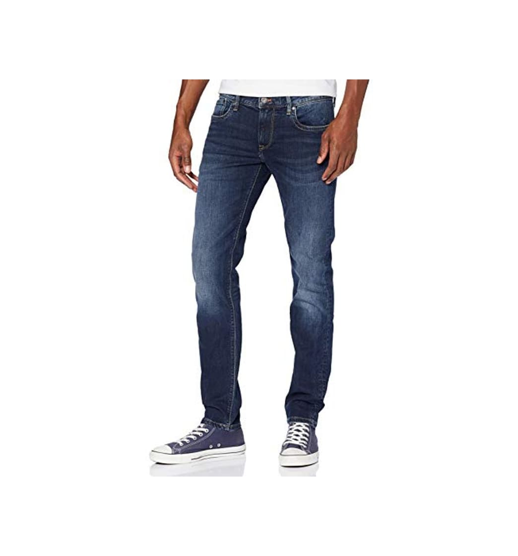 Moda Pepe Jeans Hatch, Vaqueros Slim para Hombre, Azul