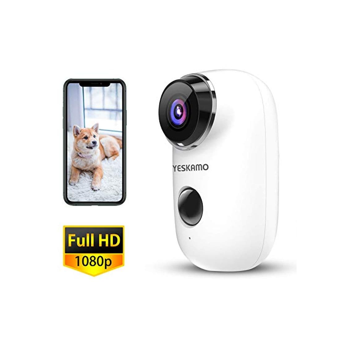 Producto YESKAMO Cámara de Seguridad 1080P con Audio Bidireccional