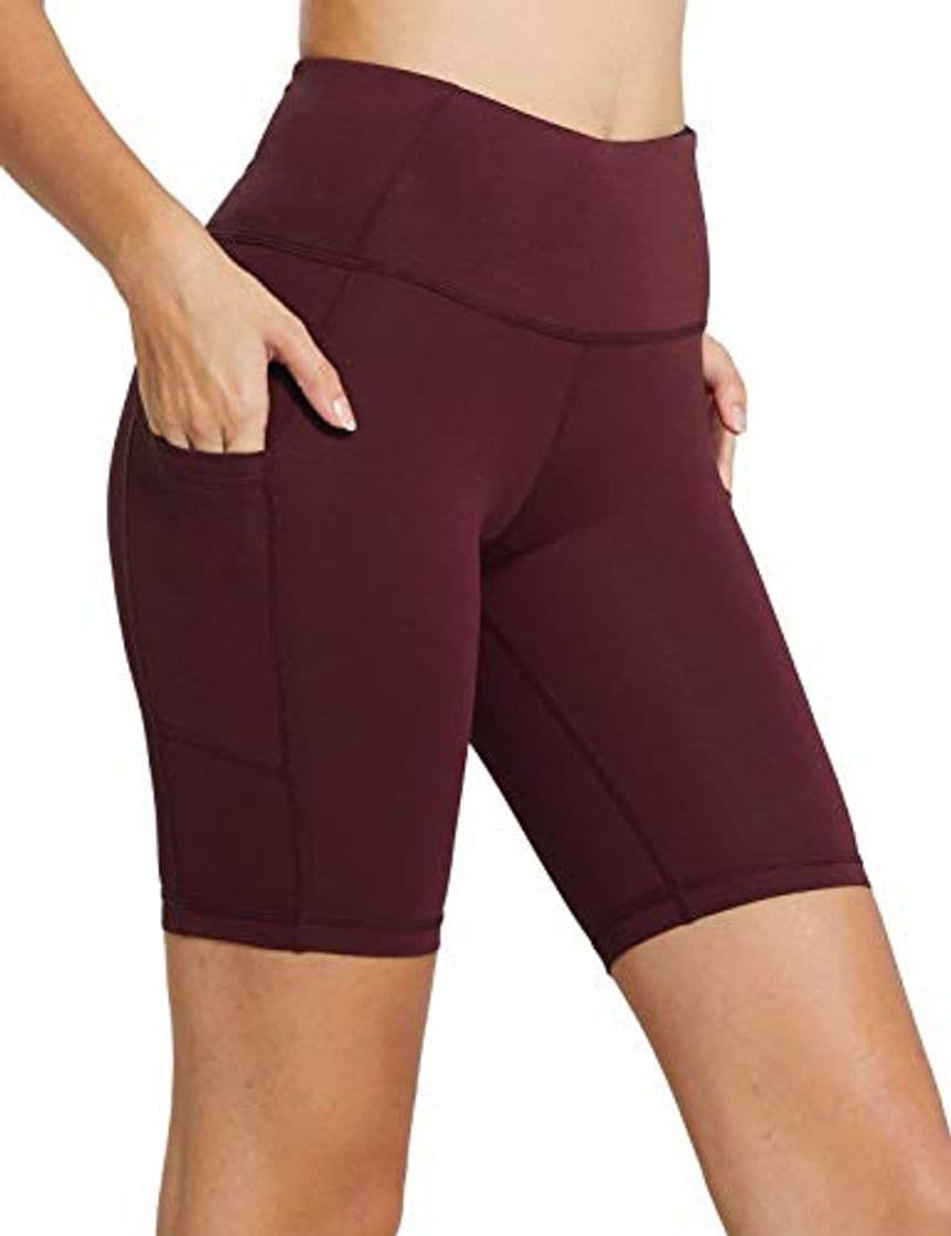 Producto BALEAF Pantalones cortos de compresión para mujer, de cintura alta, de 20,32