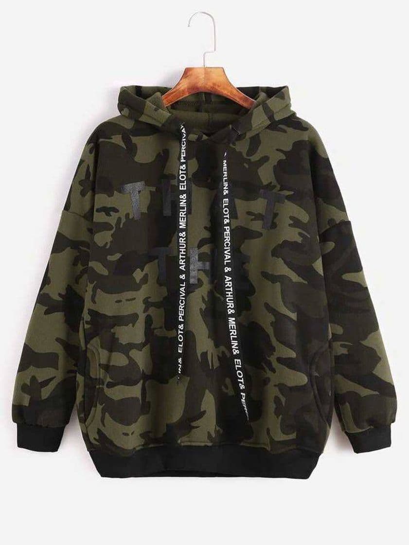 Moda Sudadera camuflaje para caballero